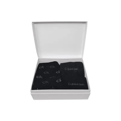 Calvin Klein Black Cotton Tights & Women's Sock In Black