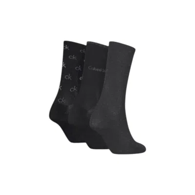 Calvin Klein Black Cotton Tights & Women's Sock In Black