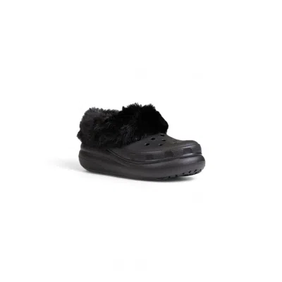 Crocs Black Synthetic Sandal In Black