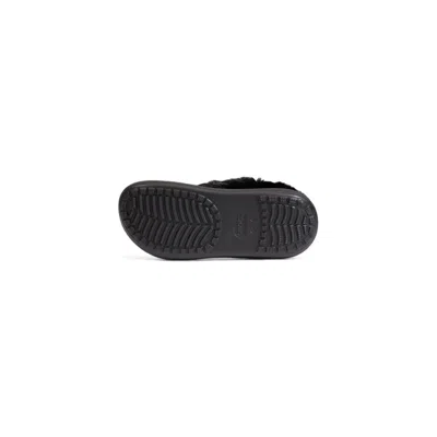 Crocs Black Synthetic Sandal In Black