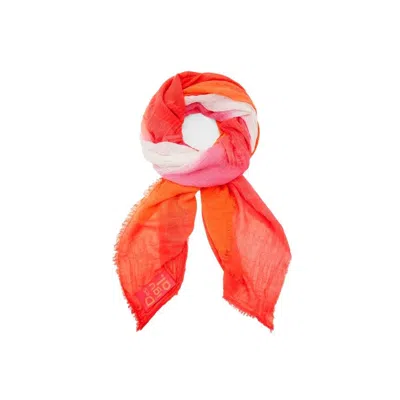Desigual Orange Polyester Scarf In Orange