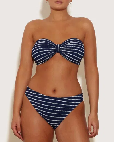 Hunza G Maillot De Bain Deux Pièces In Navy/white