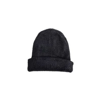 Guess Black Cotton Hat In Black