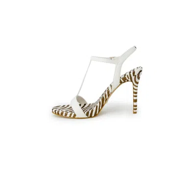 Guess White Leather Women's Sandal In White