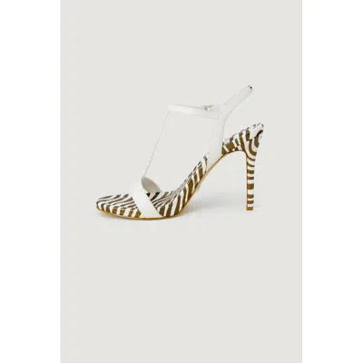 Guess White Leather Women's Sandal In White