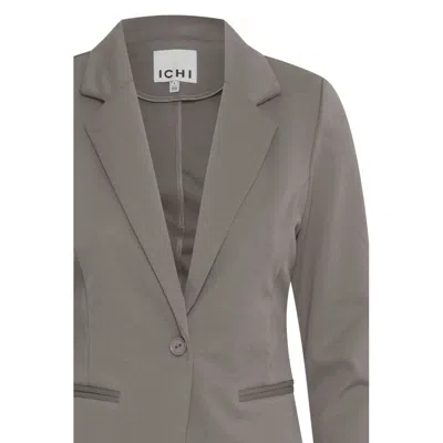 Ichi Polyester Suits & Women's Blazer In Gray