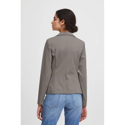 Ichi Polyester Suits & Women's Blazer In Gray
