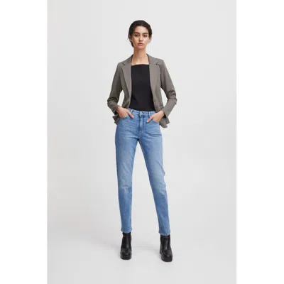 Ichi Polyester Suits & Women's Blazer In Gray