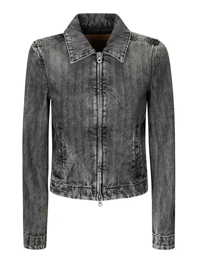 Diesel Distressed Denim Jacket In Denim