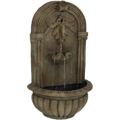 Shop Sunnydaze 27"h Electric Polystone Florence Outdoor Wall-mount Water Fountain