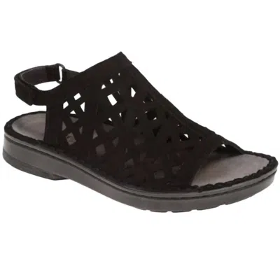 Naot Women's Amadora Velvet Nubuck Sandal In Black Velvet Nubuck B12 In Multi