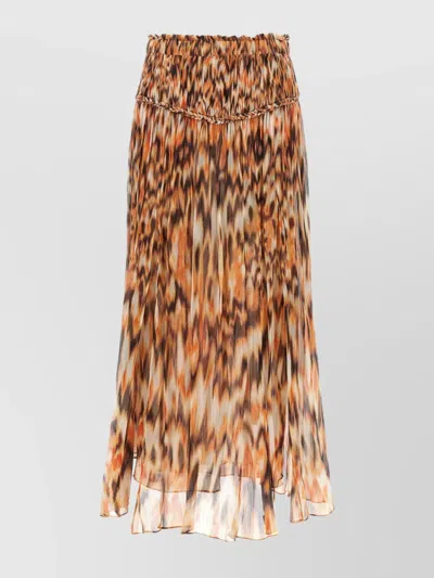 Isabel Marant 'rolande' Animal Print Skirt