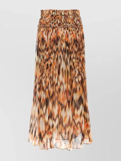 Isabel Marant 'rolande' Animal Print Skirt