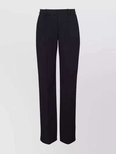 Balmain Crepe Straight-leg Tailored Trousers
