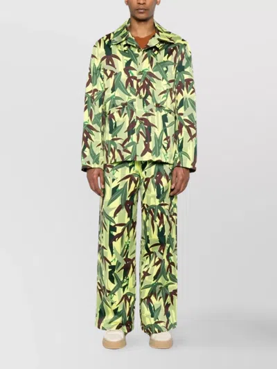 Kenzo Camouflage Pattern Blazer Front Pockets