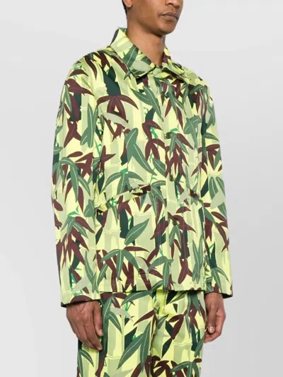 Kenzo Camouflage Pattern Blazer Front Pockets