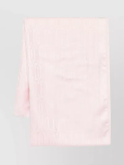 Lanvin Fringed Monogram Rectangular Scarf