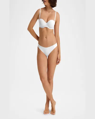 Hanro Invisible Cotton High-cut Briefs In White