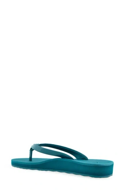 Aerosoles Women's Jace Round Toe Thong Sandals In Teal