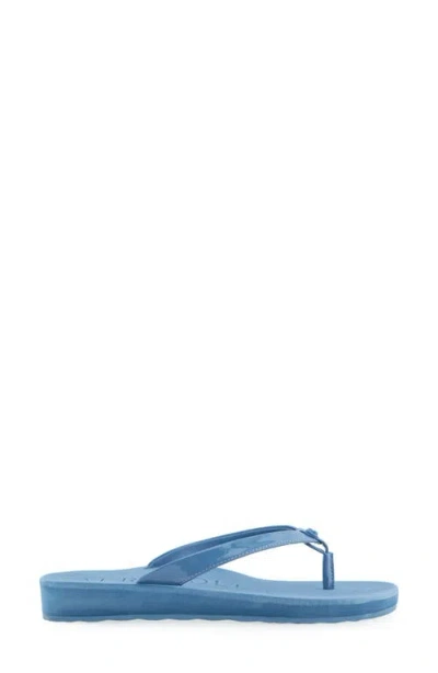 Aerosoles Women's Jace Round Toe Thong Sandals In Blue Jean