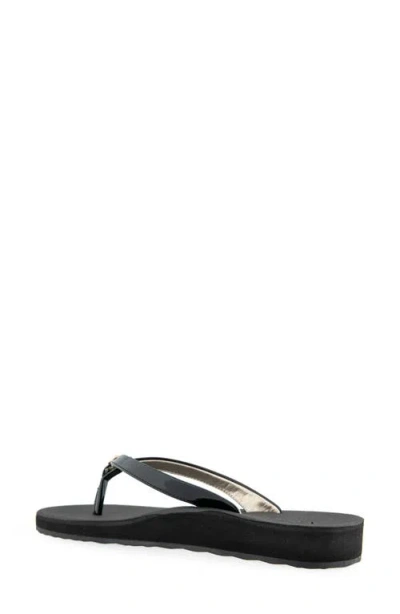 Aerosoles Women's Jace Round Toe Thong Sandals In Black