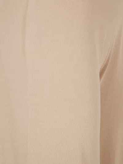 D Exterior D.exterior Viscose Long Wide Trousers In Yellow