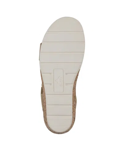 Cliffs By White Mountain Women's Tinnley Wedge Slip-on Sandals In Natural Nubuck