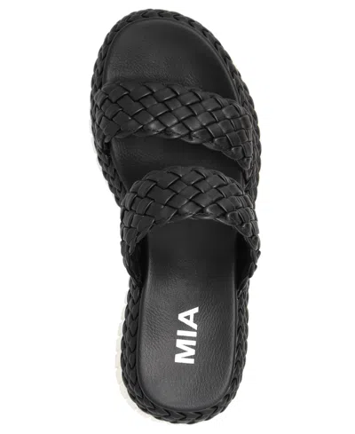 Mia Women's Yoshi Slip-on Wedge Sandals In Black