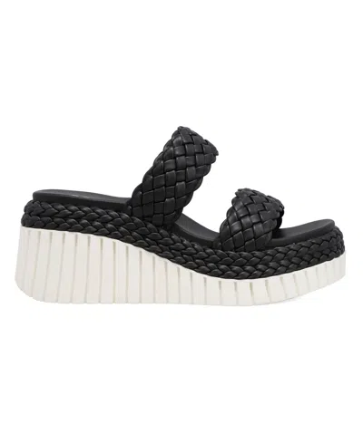 Mia Women's Yoshi Slip-on Wedge Sandals In Black