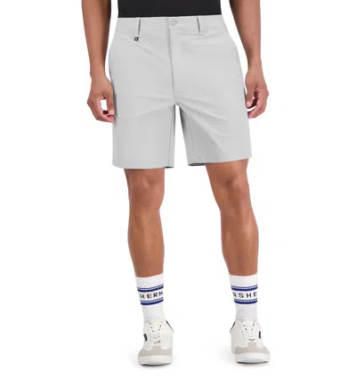 Ben Sherman Men's Golf 4-way Stretch Tech Shorts In Light Gray