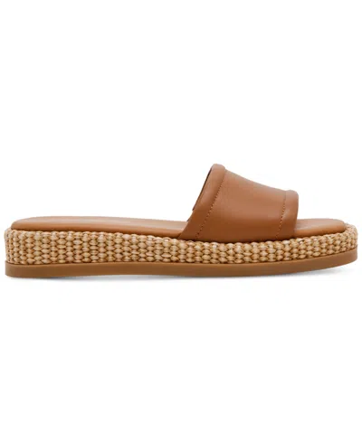 Steve Madden Women's Boardwalk Espadrille Slide Sandals In Tan
