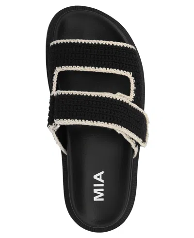 Mia Women's Gabri Sandal In Black/cream In Black