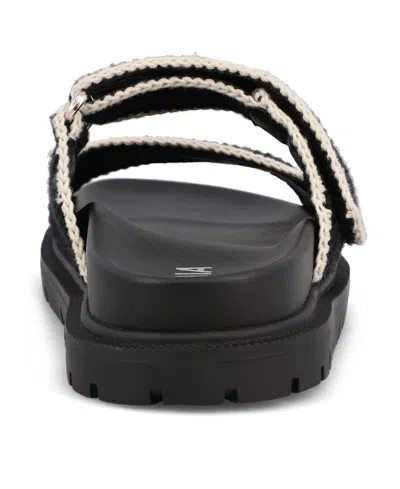 Mia Women's Gabri Sandal In Black/cream In Black