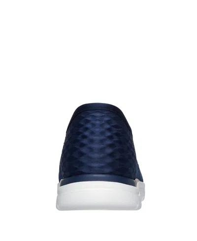Skechers Hands Free Slip-ins On The Go Flex Top Notch Womens Round Closed Toe Slip-on Shoe In Navy,gray