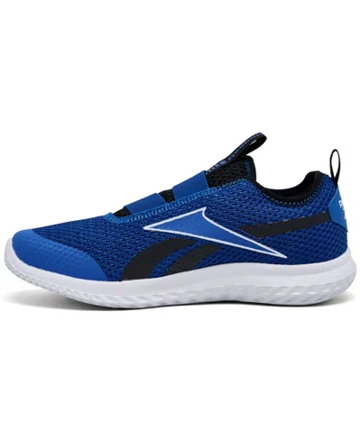 Reebok Big Kids Rush Runner Slip-on Casual Sneakers From Finish Line In Blue,black