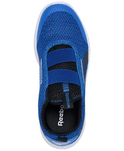 Reebok Big Kids Rush Runner Slip-on Casual Sneakers From Finish Line In Blue,black