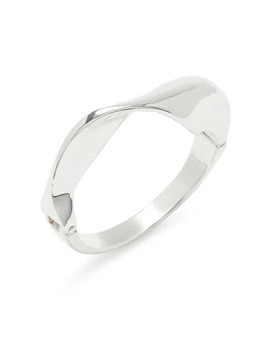 Robert Lee Morris Soho Sculpted Link Bangle Bracelet In Silver
