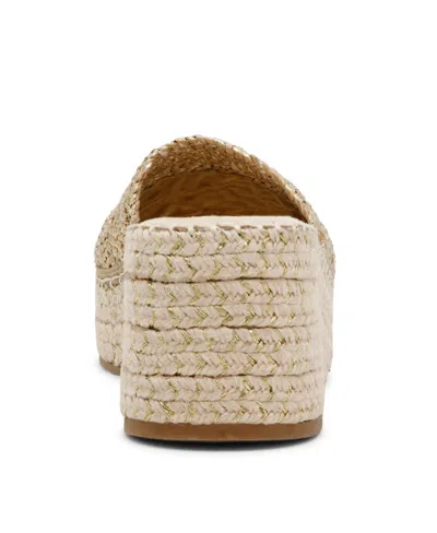 Anne Klein Women's Cruz Platform Espadrille Wedge Sandals In Light Gold