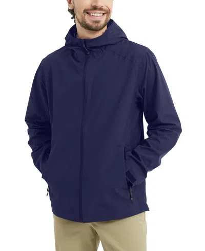 Hawke & Co. Men's Waterproof All-season Rain Jacket In Blue