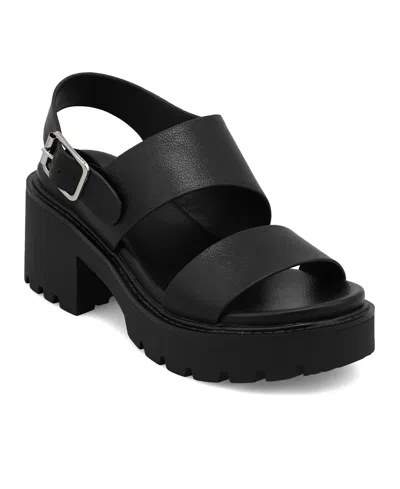 Mia Women's Sheska Block Heel Sandals In Black