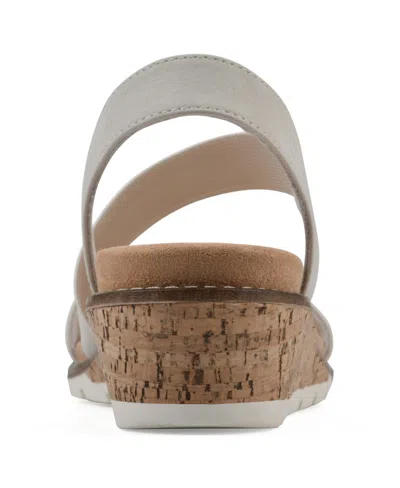Cliffs By White Mountain Tinnley Wedge Sandal In Ice Nubuck