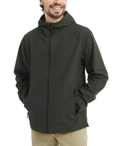 Hawke & Co. Men's Waterproof All-season Rain Jacket In Green