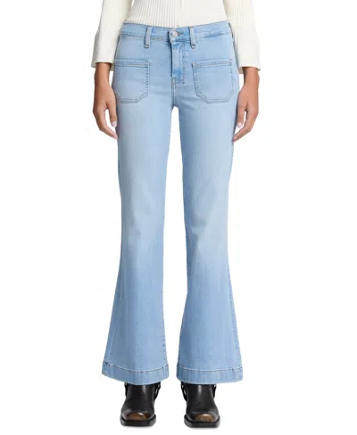 7 For All Mankind Women's Dojo Tailorless Patch-pocket Bootcut Jeans In Sirte