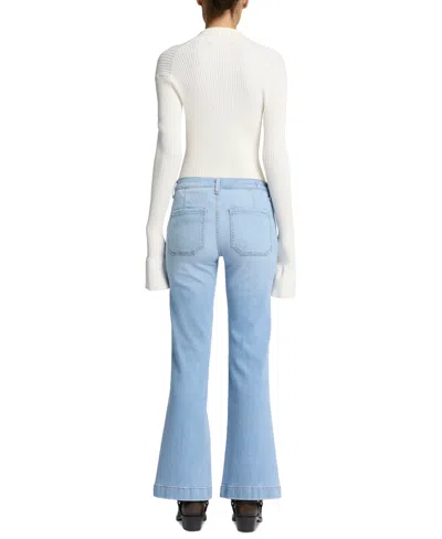 7 For All Mankind Women's Dojo Tailorless Patch-pocket Bootcut Jeans In Sirte