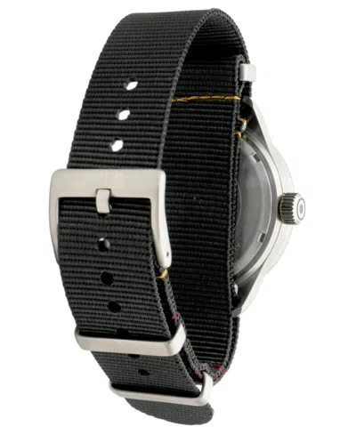 Avi-8 Men's Flyboy Airmaster Sector Meca-quartz Black Nylon Strap Watch, 40mm In Black