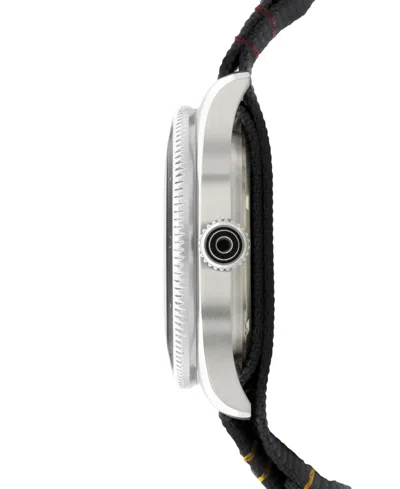 Avi-8 Men's Flyboy Airmaster Sector Meca-quartz Black Nylon Strap Watch, 40mm In Black