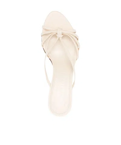 Aeyde Women's Abby Nappa Leather Creamy Sandal In White