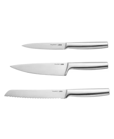 Berghoff Leo Legacy 3-piece Classic Knife Set In Silver