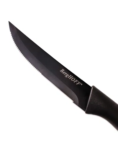Berghoff Serrated Stainless Steel 8-piece Steak Knife Set In Black