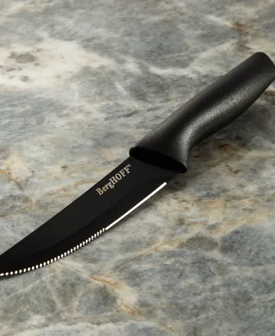 Berghoff Serrated Stainless Steel 8-piece Steak Knife Set In Black